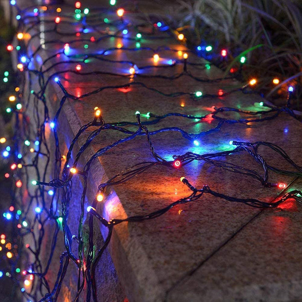 Milano Decor Outdoor LED Plug In Fairy Lights - Multicoloured - 200 Lights