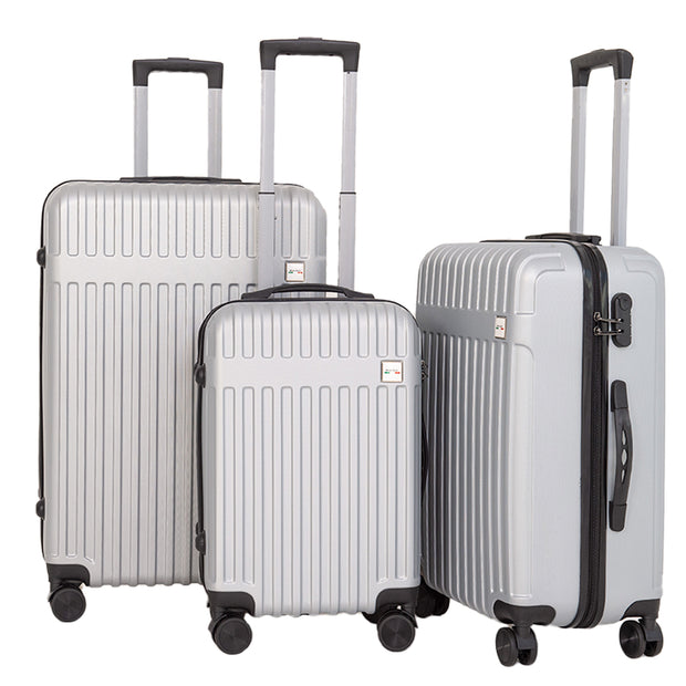 Milano Decor 3 Piece Luggage Set Travel Hard Case 20"" 24"" 28"" Hard Case Durable