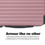Milano Premium 3pc ABS Luggage Suitcase Luxury Hard Case Shockproof Travel Set