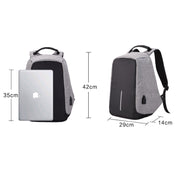 Anti Theft Backpack Waterproof bag School Travel Laptop Bags USB Charging