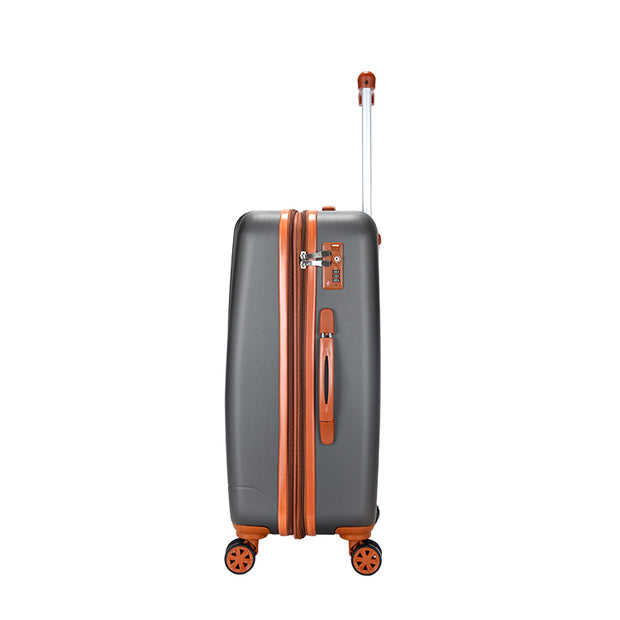 Milano Elite 3pc ABS Luggage Suitcase Luxury Hard Case Shockproof Travel Set