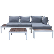 Milano 3pc Outdoor Furniture Lounge Sofa Set Poolside Deck Patio Setting Garden