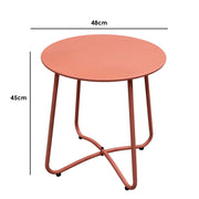 Milano 3pc Outdoor Furniture Steel/Rattan Coffee Table & Chairs Patio Garden Set