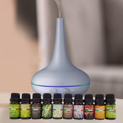 Milano Aroma Diffuser Set With 10 Pack Diffuser Oils Humidifier Aromatherapy